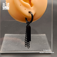Colgante Acero Inoxidable - Placa y 2 Cadenas (1mm;12mm)