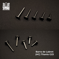 Barra de Labret (HC) Titanio G23 - Rosca Interna sin Top (1,2mm) (16G)