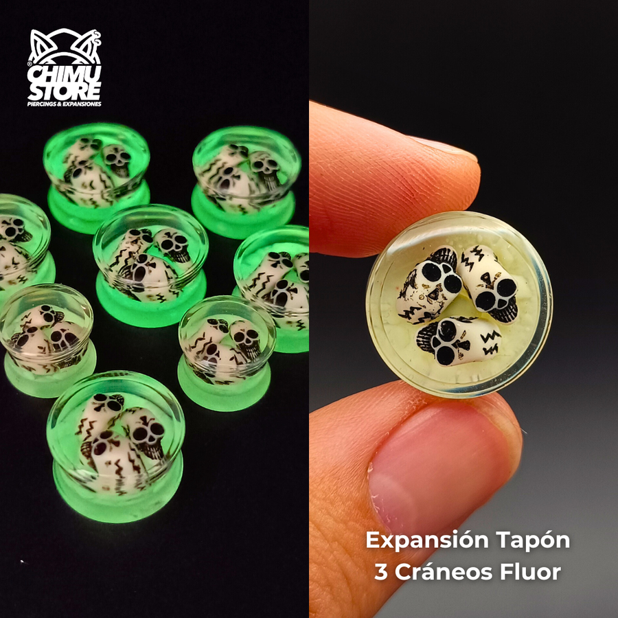 NEW Expansion Acrílico - 3 Craneos Fluor