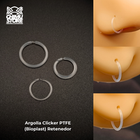 NEW Argolla Clicker PTFE (Bioplast) - Retenedor (16G y 20G)
