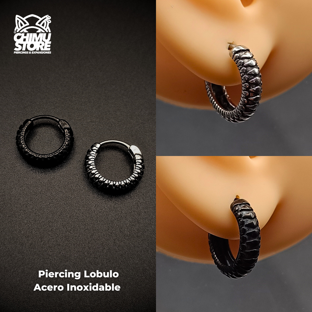 NEW Piercing Lobulo Acero Inoxidable - Style 001 (1mm;12mm) (18G)