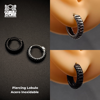 NEW Piercing Lobulo Acero Inoxidable - Style 001 (1mm;12mm) (18G)