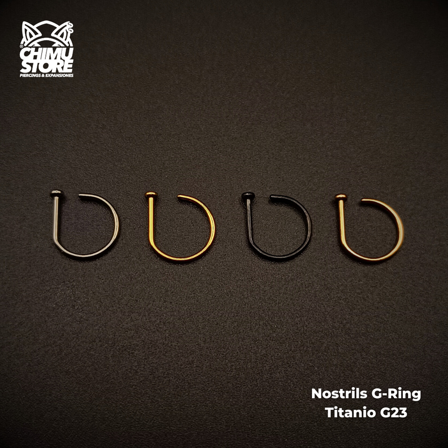 NEW Nostril Titanio G23 - Argolla G-Ring (0,8mm;7mm y 8mm) (20G)