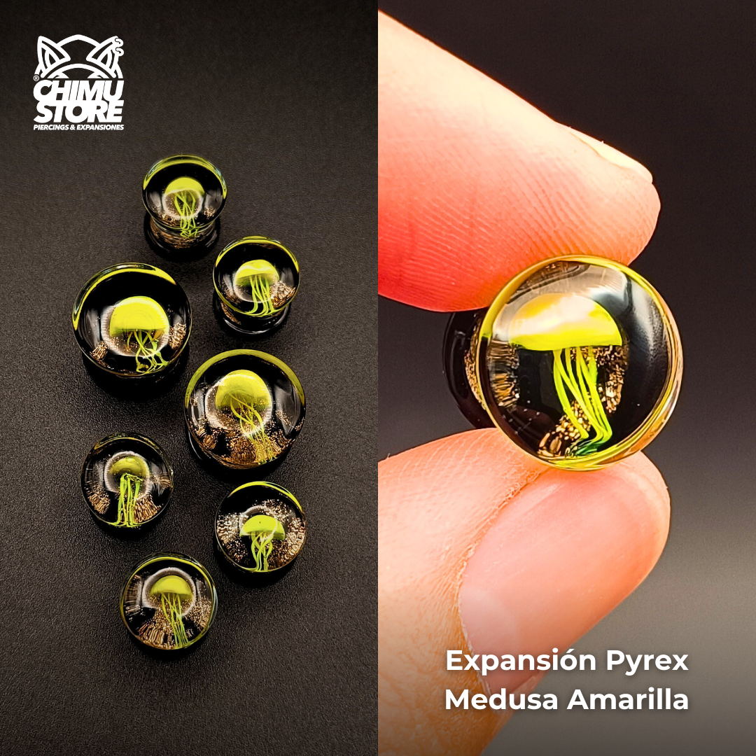 NEW Expansion Pyrex - Medusa Amarilla Fondo Negro (8mm a 16mm)