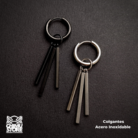 NEW Colgante Acero Inoxidable - 3 Barras Rectas (1mm;12mm) (18G)