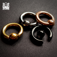 Expansion Acero Inoxidable - Argolla con Bola (4mm;14mm) (6,5grs)