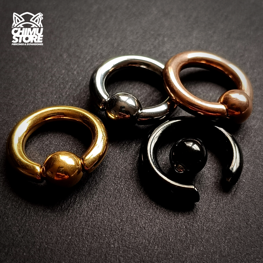 Expansion Acero Inoxidable - Argolla con Bola (4mm;14mm) (6,5grs)
