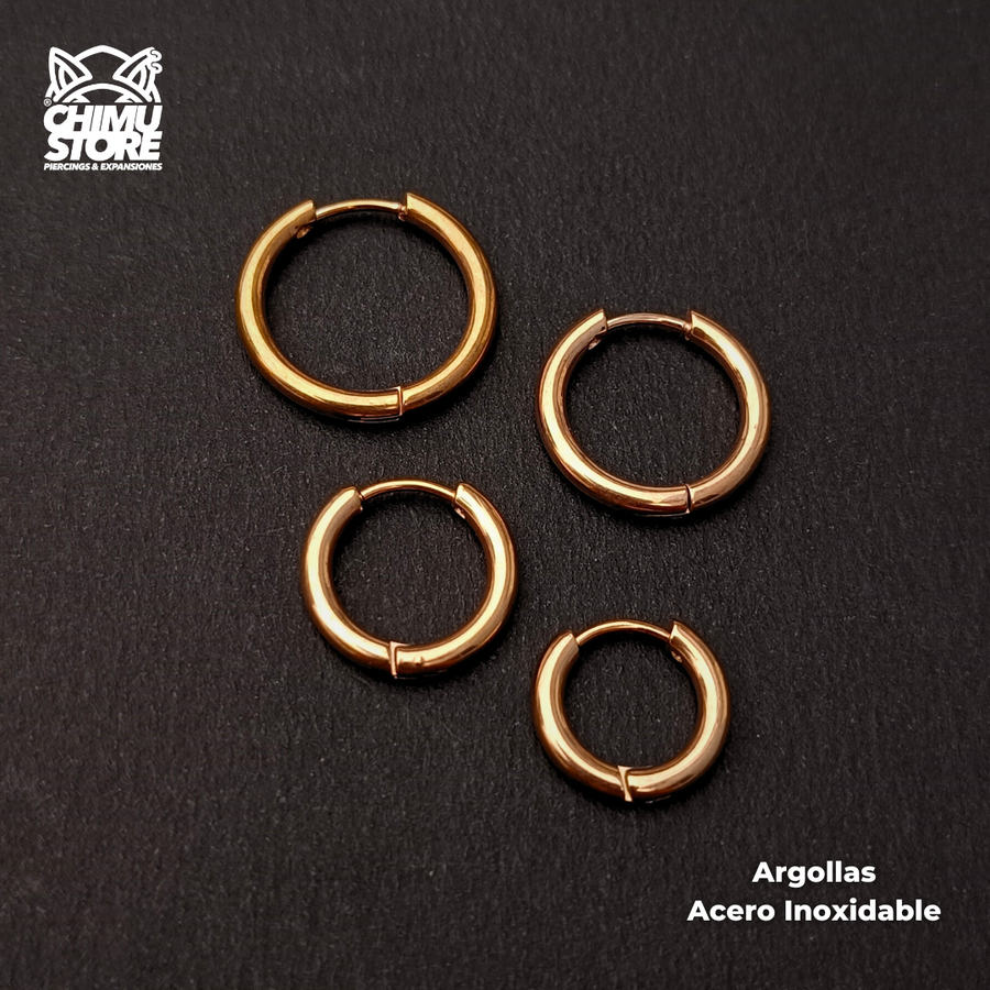 NEW Argollas para Colgantes Rose Gold Acero Inoxidable (14mm y 16mm)