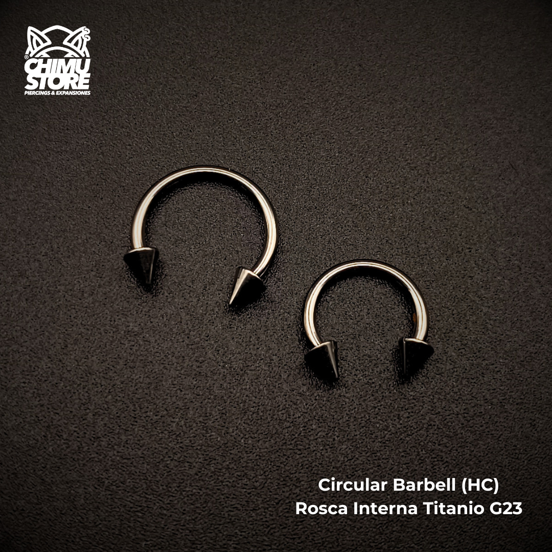 NEW Circular Barbell (HC) Titanio G23 - Puntas 3mm (1,2mm) (16G)