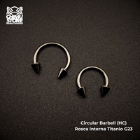 NEW Circular Barbell (HC) Titanio G23 - Puntas 3mm (1,2mm) (16G)
