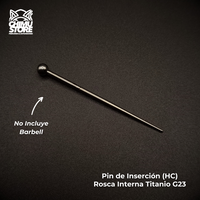 NEW Pin de Inserción (HC) Titanio G23 - Rosca Interna Recto (1,6mm) (14G)