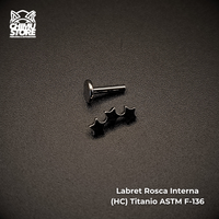 NEW Labret (HC) Titanio ASTM F-136 - Cluster 3 Estrellas (1,2mm;6mm) (16G)