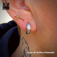 Piercing Lobulo Acero Inoxidable - Capa de Brillos (1mm;9mm)