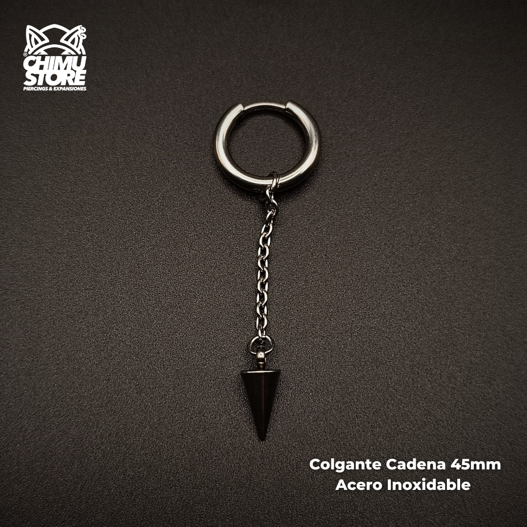 NEW Colgante Acero Inoxidable - Cadena 45mm con Pendulo (1mm;12mm)