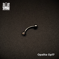 NEW Banana (HC) Titanio G23 - Opalitas y Bolitas 3mm (1,2mm) (16G)