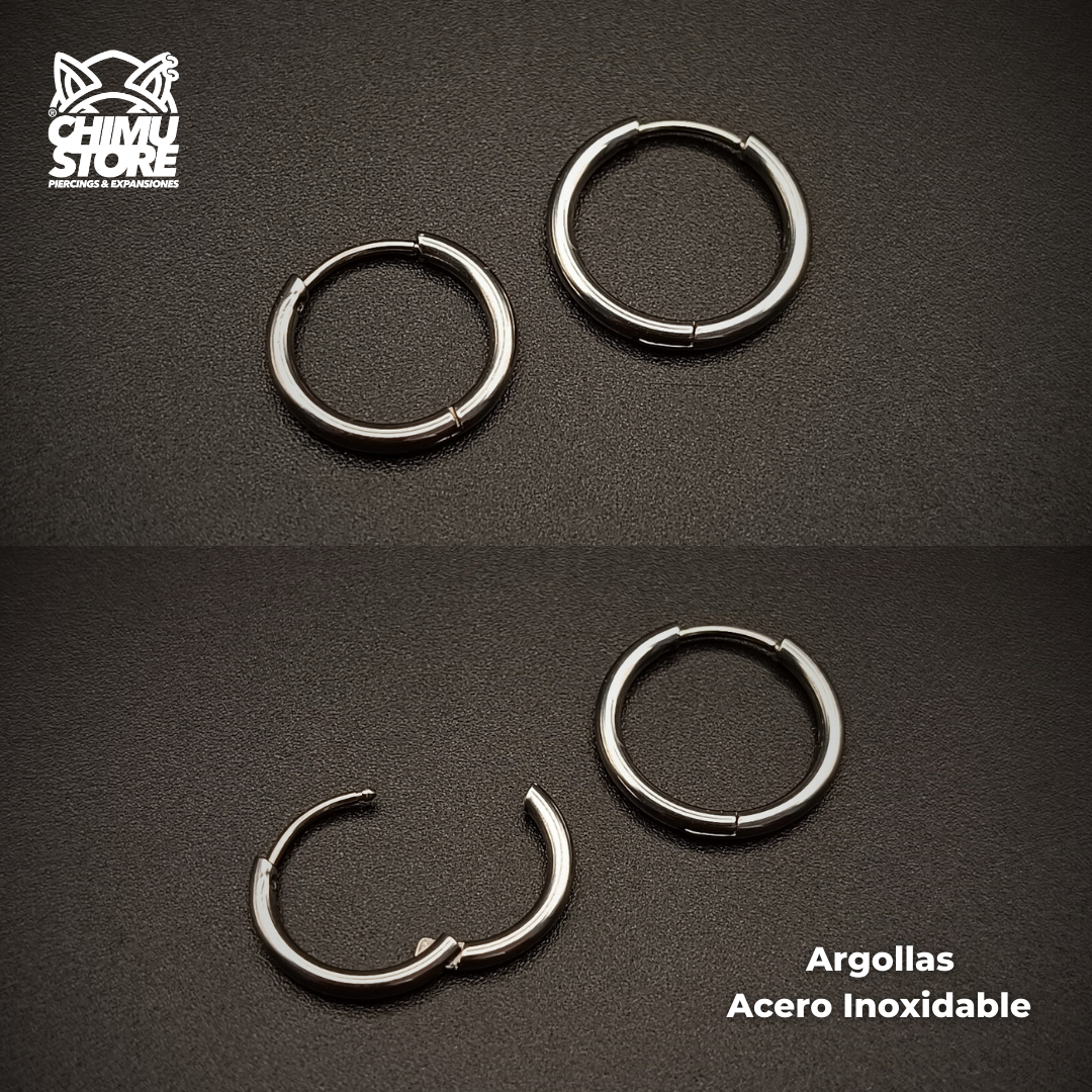 NEW Argollas para Colgante Acero Inoxidable - Plateado Grosor 1,6mm