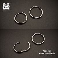 NEW Argollas para Colgante Acero Inoxidable - Plateado Grosor 1,6mm
