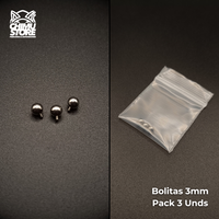 NEW Packs de Repuestos Bolita 3mm y 4mm - Rosca Interna Titanio G23 (1,2mm) (16G)