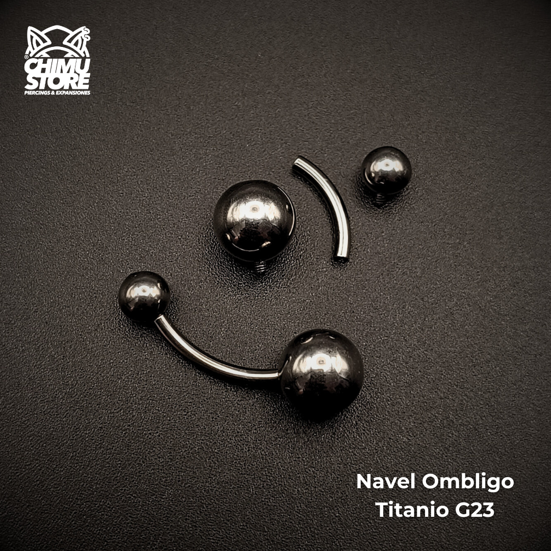 Navel Ombligo (HC) Titanio G23 - Basico Bolita de 8mm (1,6mm) (14G)