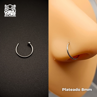 NEW Nostril Titanio G23 - Argolla con Tope 8mm (0,8mm;8mm) (20G)