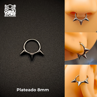 Argolla Clicker Titanio G23 - 3 Puntas 001 (1,2mm) (16G)