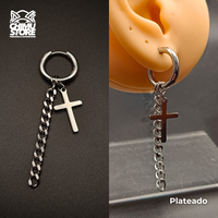Colgante Acero Inoxidable - Cruz 002 con Cadena (1mm;12mm) (18G)