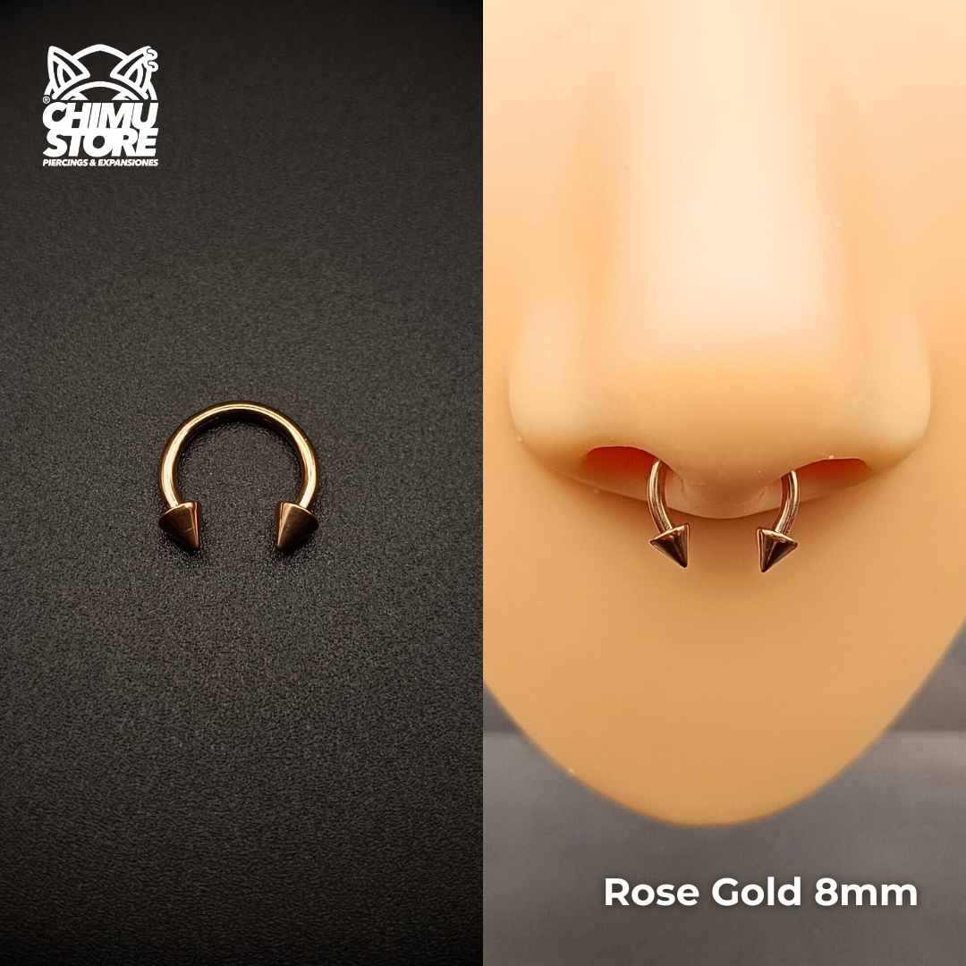 NEW Circular Barbell Titanio G23 - Puntas Tamaño 8mm (1,2mm;16G)