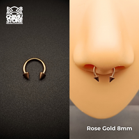 NEW Circular Barbell Titanio G23 - Puntas Tamaño 8mm (1,2mm;16G)