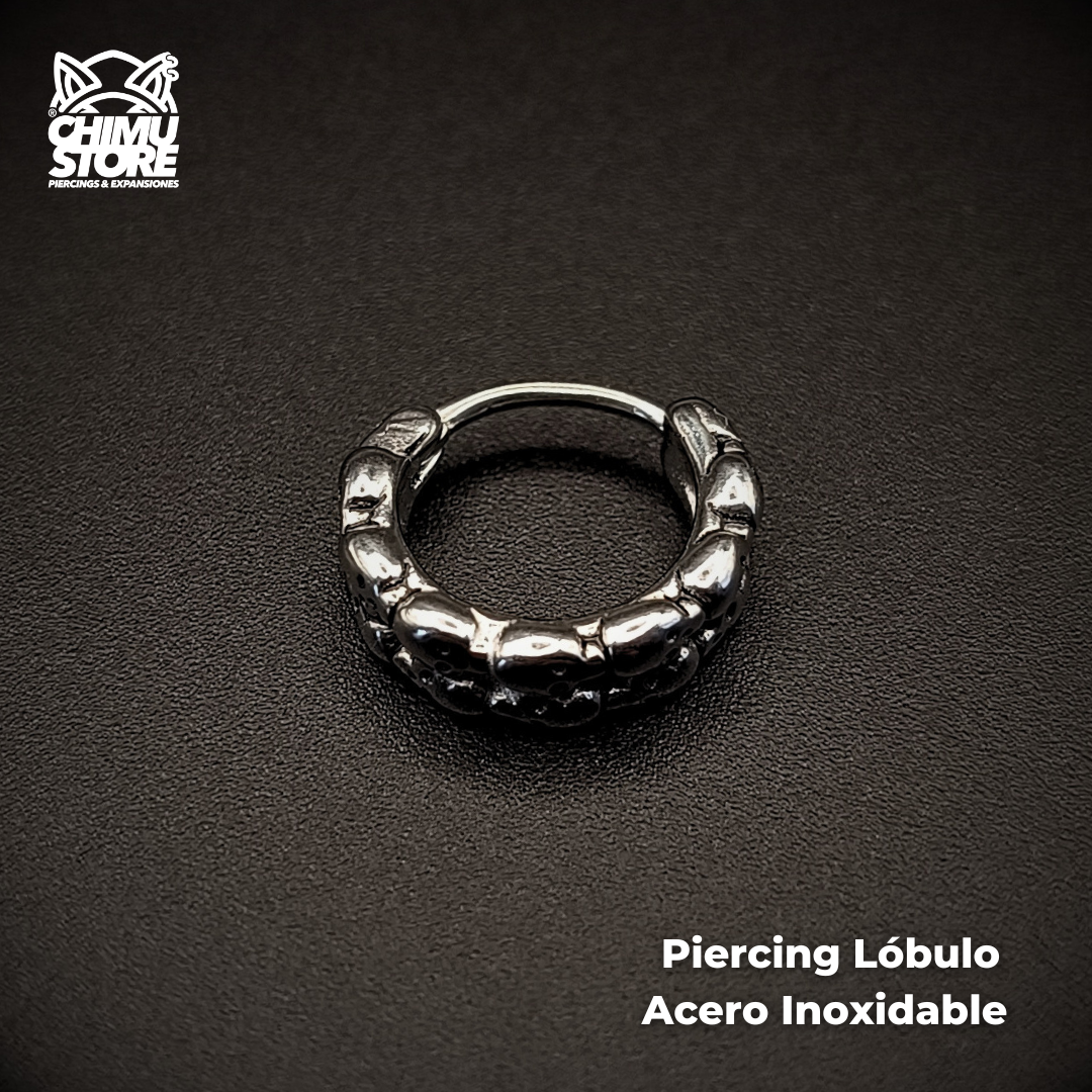 NEW Piercing Lobulo Acero Inoxidable - Full Craneos (1mm;10mm)