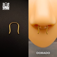 NEW Septum Retainer Acero Inoxidable - Forma de U (1,2mm) (16G)