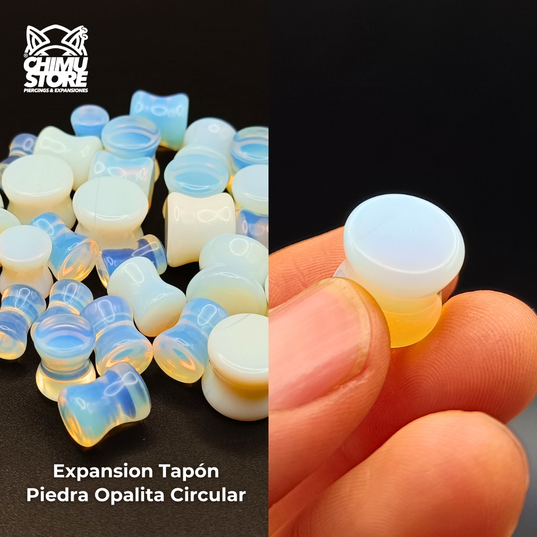 NEW Expansion Tapon - Piedra Opalita Circular (3mm a 25mm)