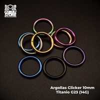 NEW Argollas Clicker Titanio G23 - Tamaño 10mm (1,6mm;10mm) (14G)