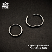 NEW Argollas Acero Inoxidable - Plateados Grosor 2mm - Para Colgantes y Septums