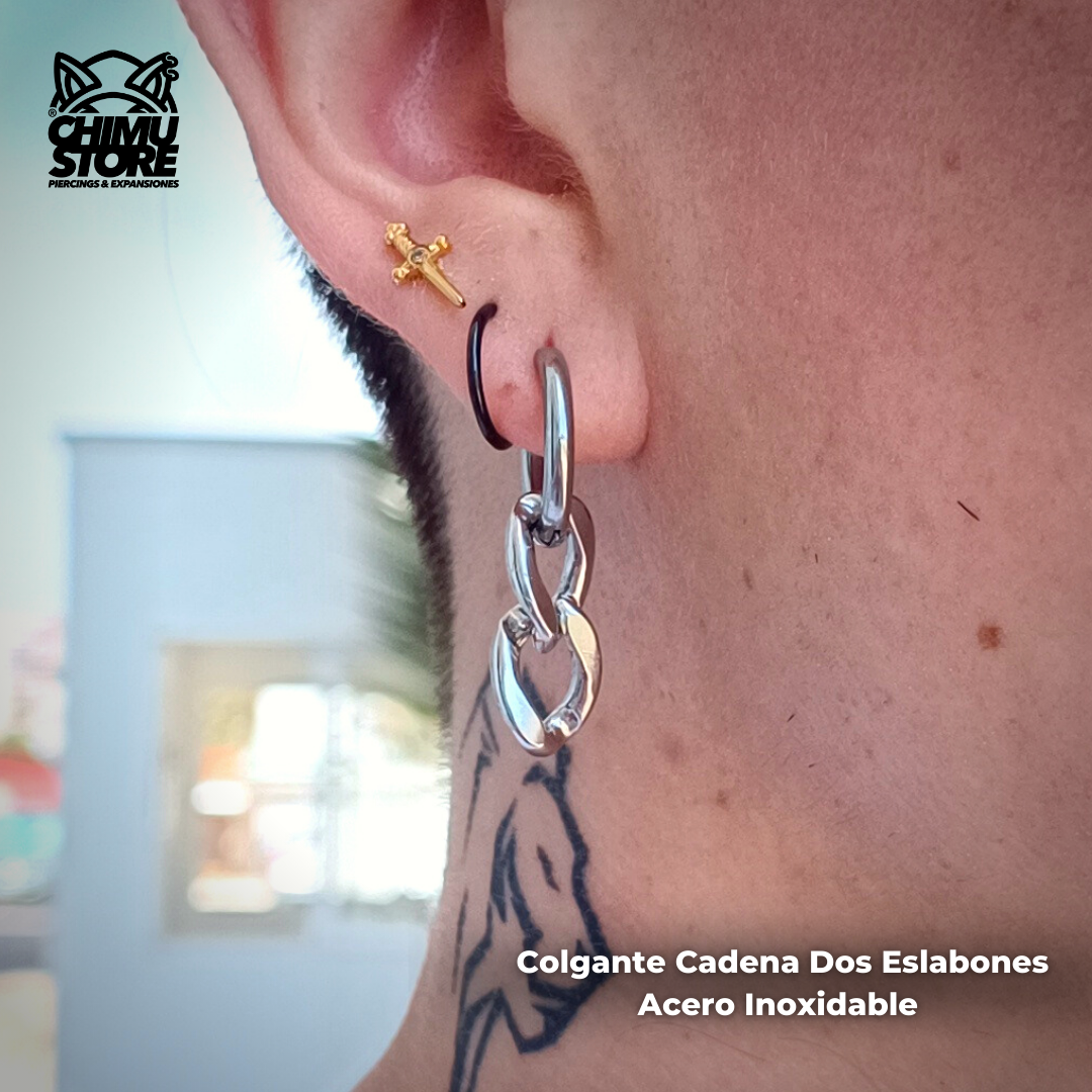 Colgante Acero Inoxidable - Cadena Dos Eslabones (1mm;12mm)