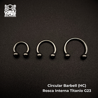 NEW Circular Barbell (HC) Titanio G23 - Bolitas 3mm (1,2mm) (16G)