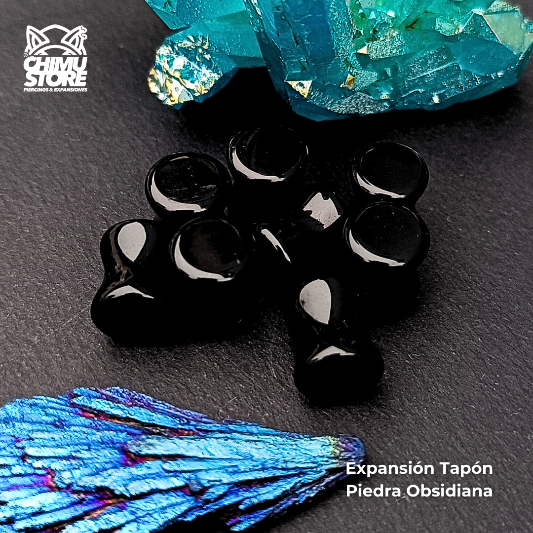 Expansion Piedra Tapon - Obsidiana (6mm a 25mm)