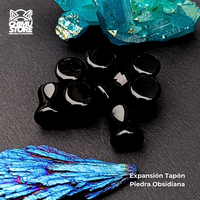Expansion Piedra Tapon - Obsidiana (6mm a 25mm)