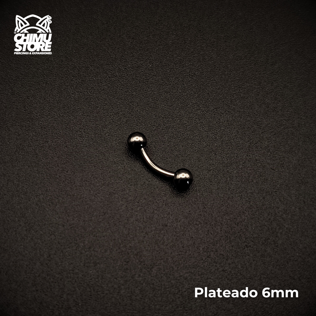 NEW Banana (RE) Titanio G23 - Bolitas 3mm Plateado (1,2mm) (16G)