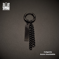 Colgante Acero Inoxidable - Placa y 2 Cadenas (1mm;12mm)