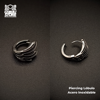 NEW Piercing Lobulo Acero Inoxidable - Plumas (1mm;10mm) (18G)