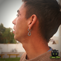 Piercing Lobulo Acero Inoxidable - Serpiente Infinita (1mm;10,5mm) (18G)
