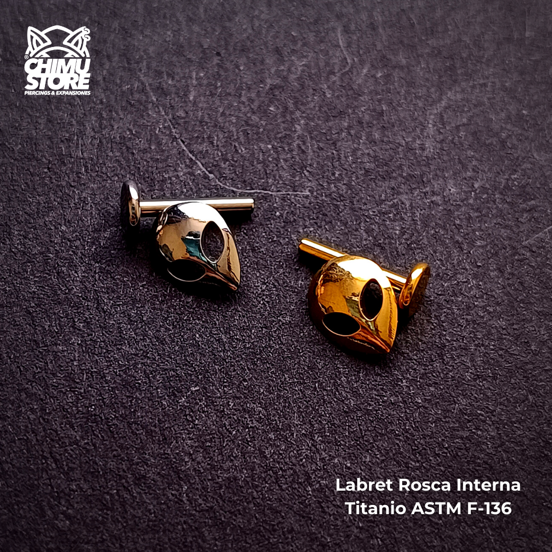 NEW Labret Rosca Interna Titanio ASTM F-136 - Alien (1,2mm;8mm) (16G)