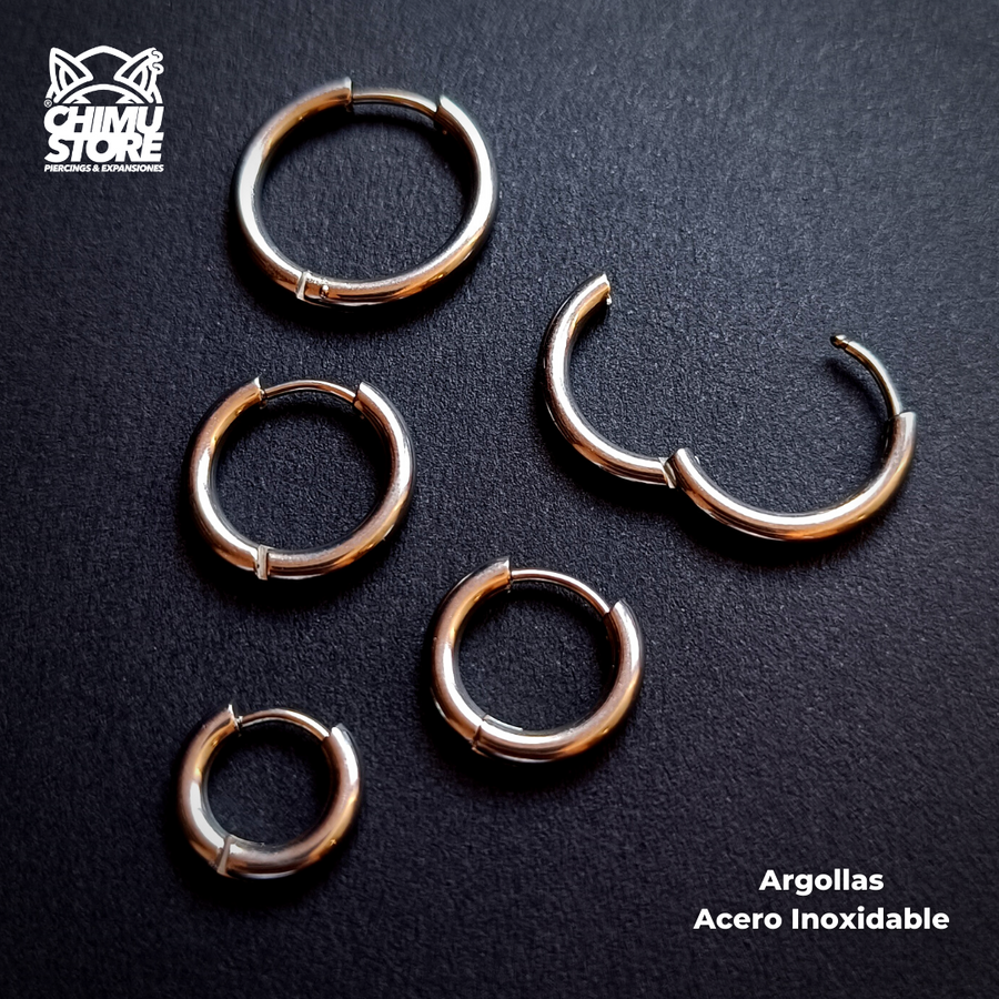 NEW Argollas para Colgante Acero Inoxidable - Plateado Grosor 2,5mm