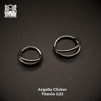 NEW Argolla Clicker Titanio G23 - Doble Anillo (1,2mm) (16G)