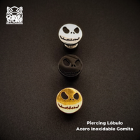 NEW Piercing Acero Inoxidable Gomita - Jack (1mm;6mm) (18G)