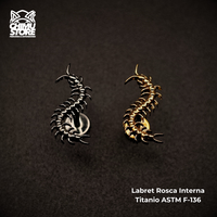 Labret (HC) Titanio ASTM F-136 - Ciempies (1,2mm;8mm) (16G)