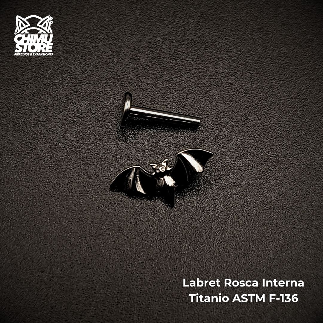 NEW Labret (HC) Titanio ASTM F-136 - Murcielago (1,2mm) (16G)