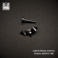 NEW Labret (HC) Titanio ASTM F-136 - Murcielago (1,2mm) (16G)