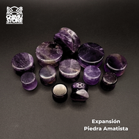 NEW Expansion Piedra Tapon - Amatista Color (3mm a 25mm)