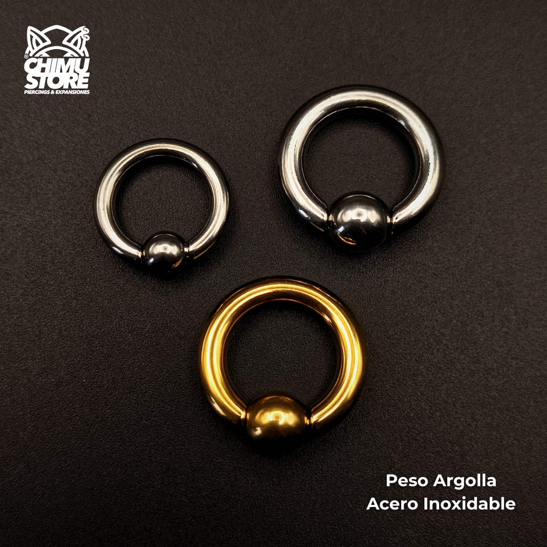 NEW Peso para Expansion Acero Inoxidable - Argolla con Bola
